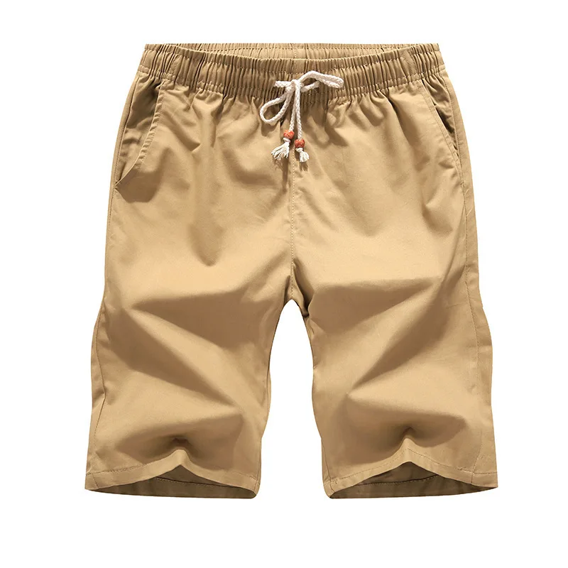 Nieuwe Heren Shorts Zomer Hardloopsport Shorts Voor Heren Casual Zomer Elastische Taille Vetersluiting Effen Shorts