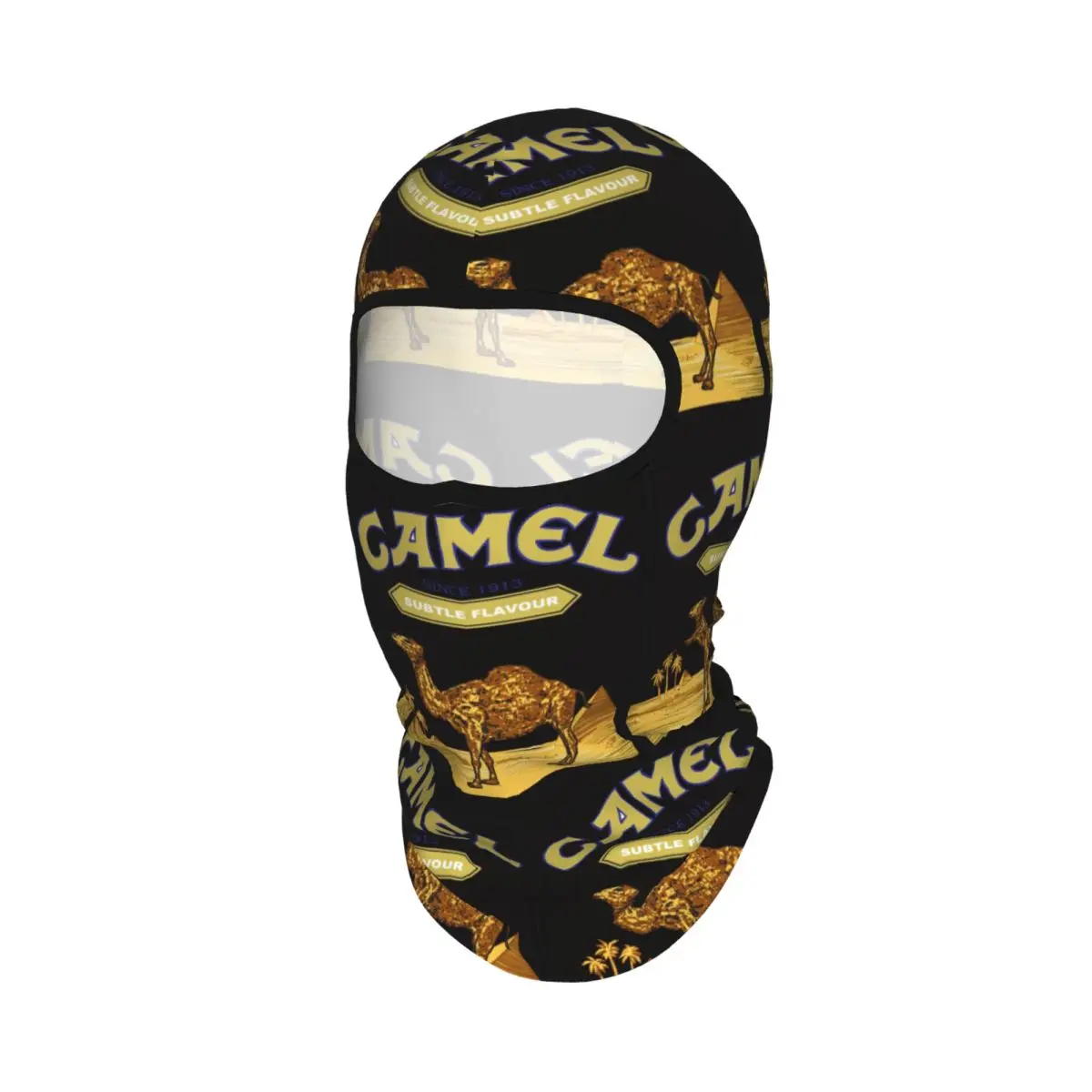 Camel Cigarettes Breathable Thin Balaclava Full Face Mask Sun Protection Neck Gaiter For Motorcycle Cycling