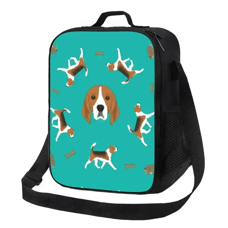 Custom Beagle Bunch Lunch Bag Women Cooler Warm Insulated Lunch Box for Adult Office