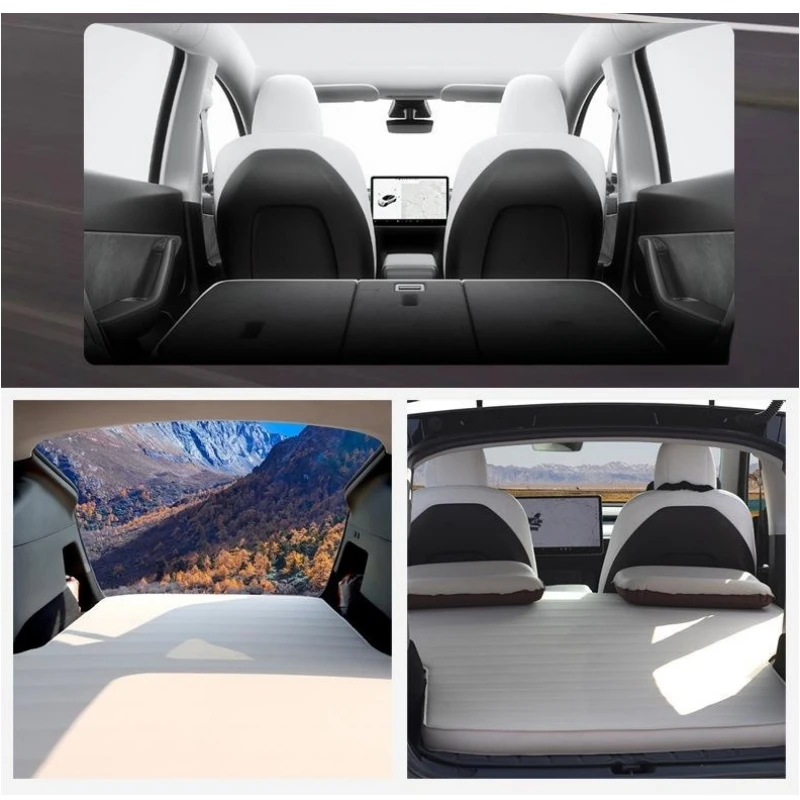 Outdoor Car Air Mattress Tesla Model-Y Auto-inflatable Sleeping Mat SUV Trunk Self-driving Travel Automatic Inflatable Mattress