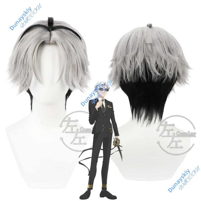 peruca-cosplay-de-cabelo-curto-preto-e-branco-kangetsu-tocho-anime-agentes-das-quatro-estacoes-danca-da-primavera-acessorio-para-festa-de-halloween