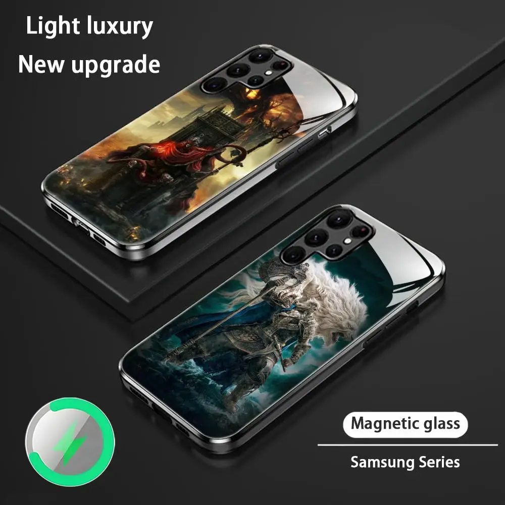 Shadow E-ErdtrEE-Game-E-EldenS Phone Case For Samsung S26 S25 S24 S23 S22 S21 S20 Plus Ultra Glass Magnetic Case