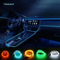 1M/2M/3M/5M Car Interior Led Decorative Lamp EL Wiring Neon Strip For Auto DIY Flexible Ambient Light USB Party Atmosphere Diode
