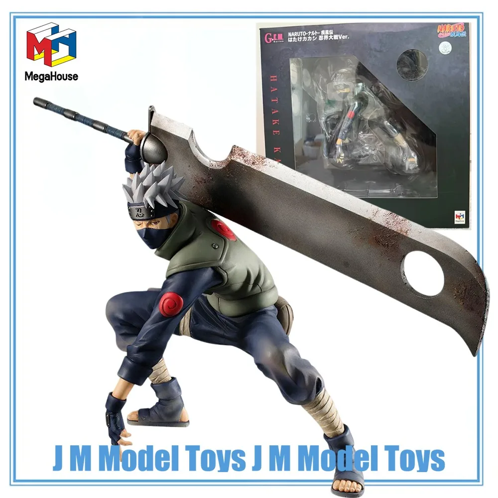 【JM】100% Оригинальный товар в наличии MegaHouse G.E.M. Наруто Шипуден Хатаке Какаши Ninkai Taisen Ver. Коллекционная серия Garage Kit