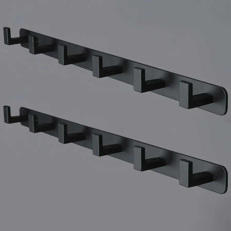 

Rack, Heavy Duty Stainless Steel 6 Tri Coat Hook Hanger, Wall Mounted Wall Hooks, Rustic Clothes Hook Key Hook Rail for Bathroom