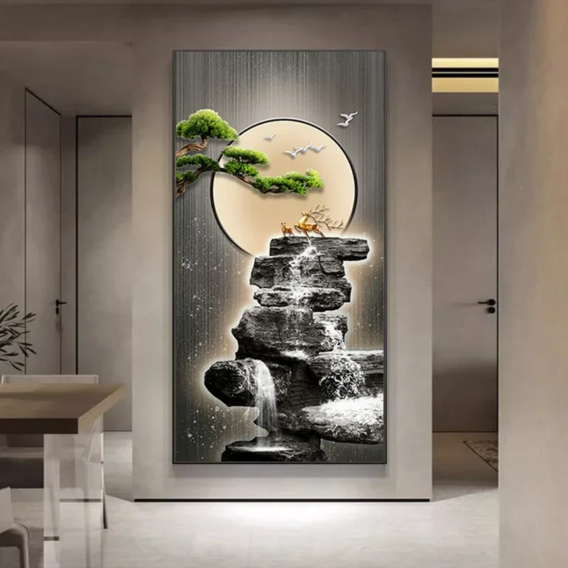 #Modern Simple Poster Landscape Wall Painting Room Decor Wall Art Posters Pictures Wall Decoration No Lighting Style Available