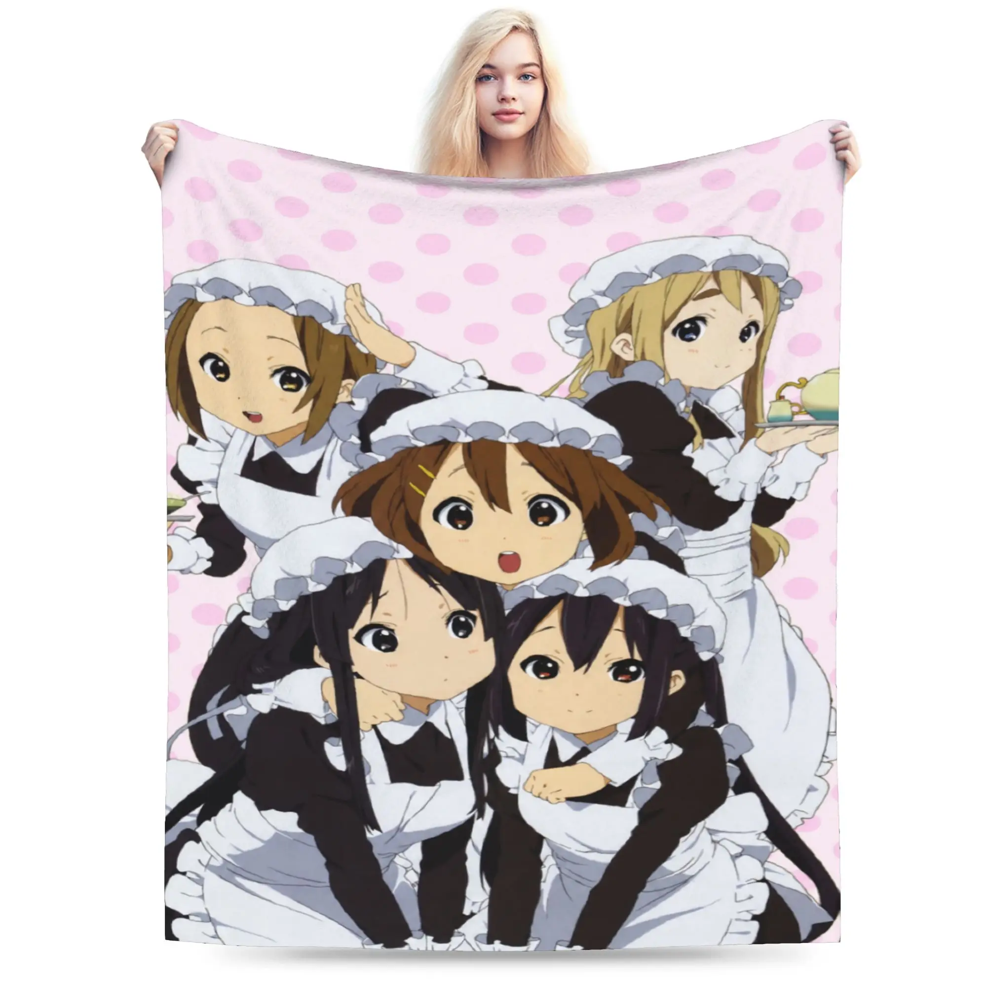 K-On! k-on girls anime Accessories Blankets Super Soft Flannel  Throw Blankets Cozy Bedspread