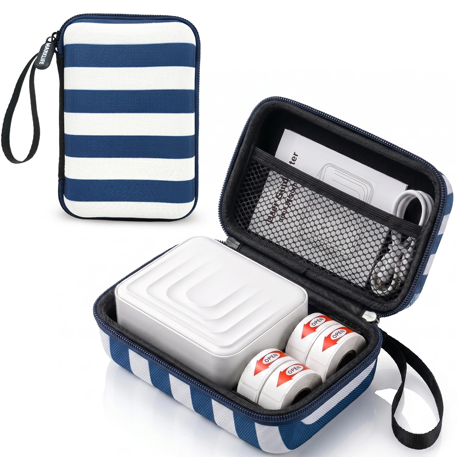 EVA Material Emergency Storage Box - Shock-Resistant Protective Case, Handy Organizer for Marklife Mini Printer M1 P15 P12 S2