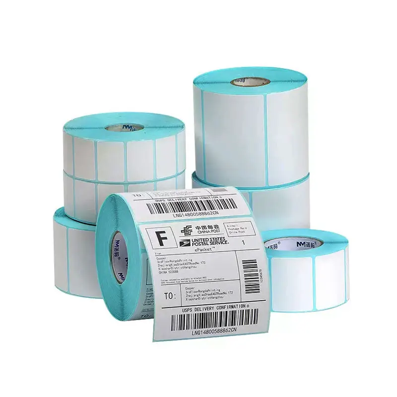 Thermal Label Sticker Paper Supermarket Price Blank Barcode Label Direct Print Waterproof Print Supplies 800pcs/Roll Adhesive