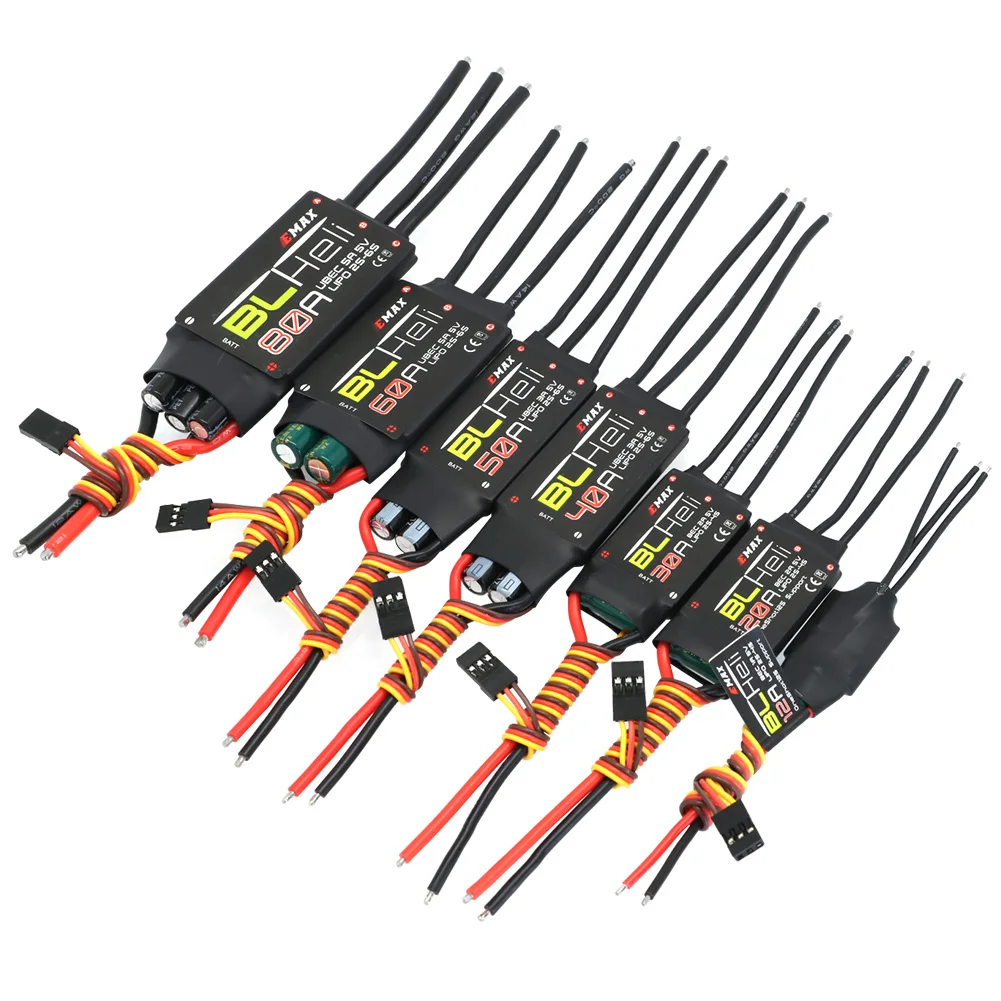 BLHeli ESC 12A / 20A / 30A / 40A /50A/60A/80A two-way Brushless ESC for pneumatic underwater propeller of remote control vehicle