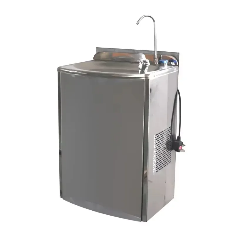 Stainless Steel Vertical Water Dispenser With RO System Commercial Non Contact Drinking Machine For Public Use Cold Water