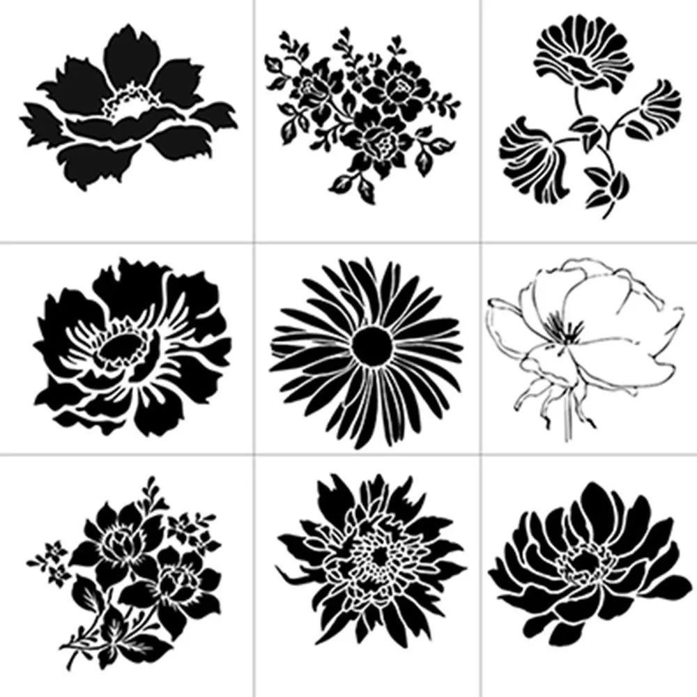 

2025 Hot sale Flowers DIY Layering Stencils Wall Painting Scrapbooking Coloring Embossing Crafts Album Paper Card Template