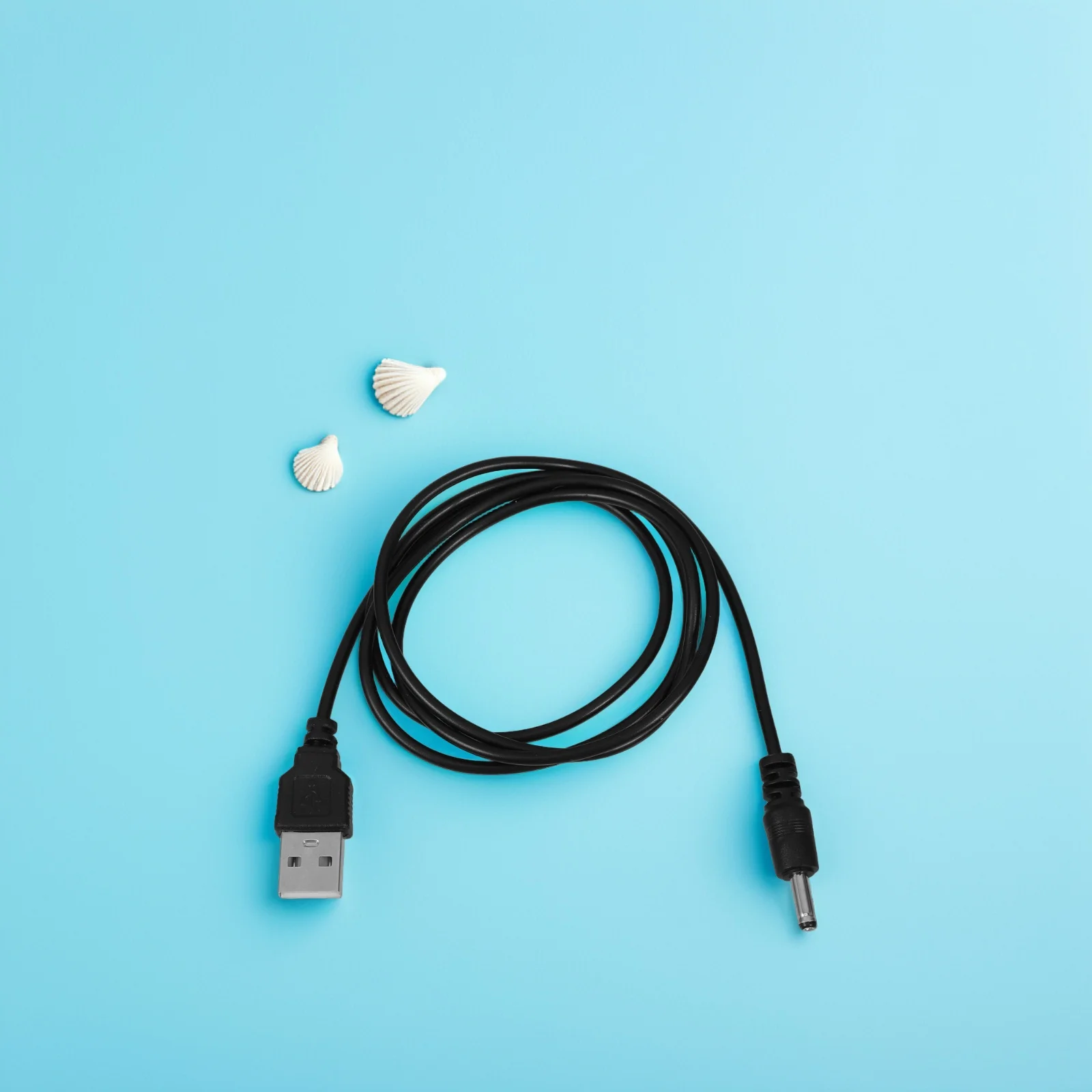 

2Pcs USB to Dc Charging Cable for Wireless Speakers 5V Power Adapter Cord Universal Black 1m Connector Charge Cable