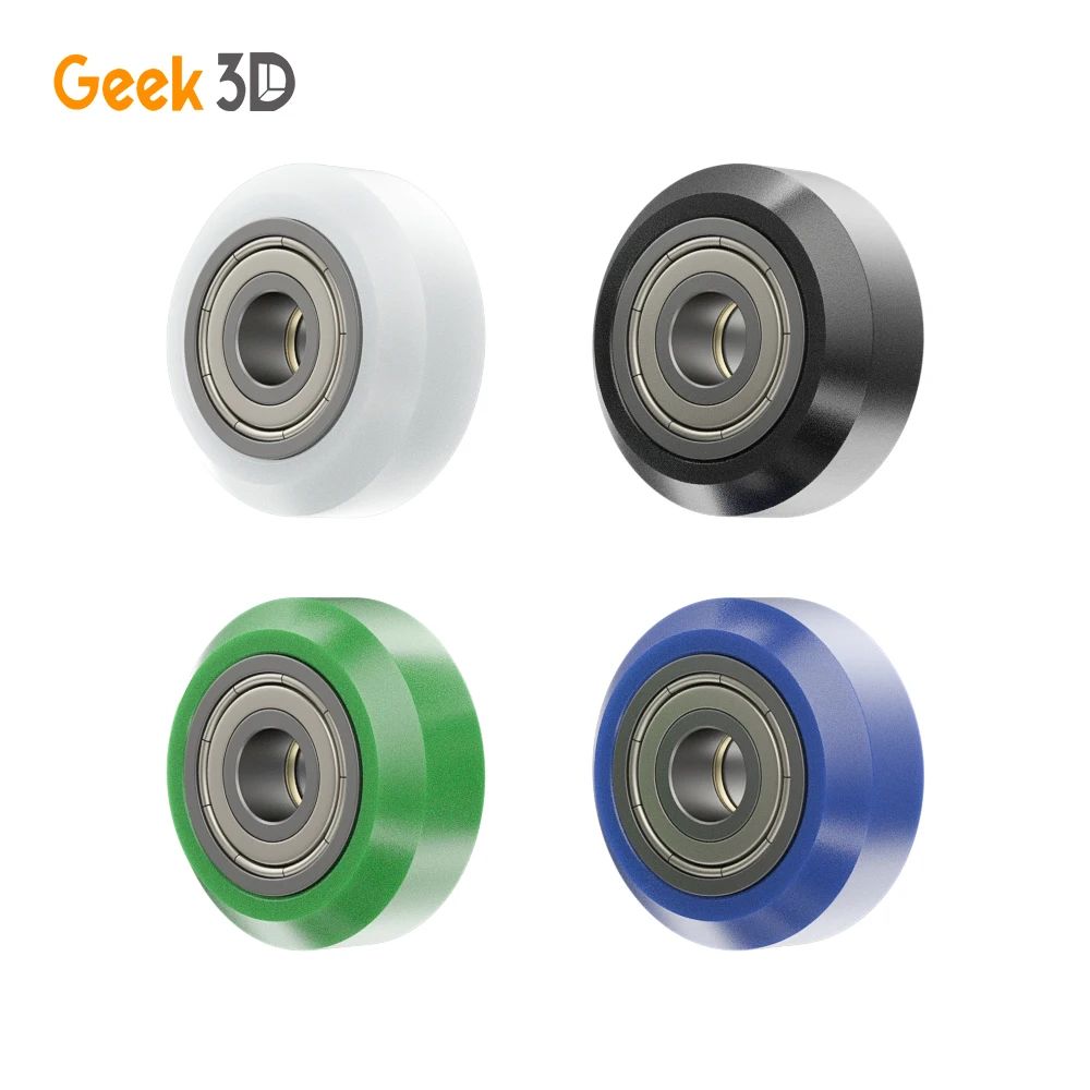 

3d Printer 12 Pcs CNC POM Pulley Wheel Plastic with Bearing Idler Pulley Gear Perlin Wheel for Ender 3 Printer Parts Kits