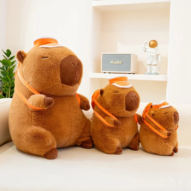 26/35/50 cm Cartoon Capybara Plüsch Spielzeug Basketball Rucksack Capybara Stofftier Capybara Plüschtiere Schöne Puppe Geschenke mädchen