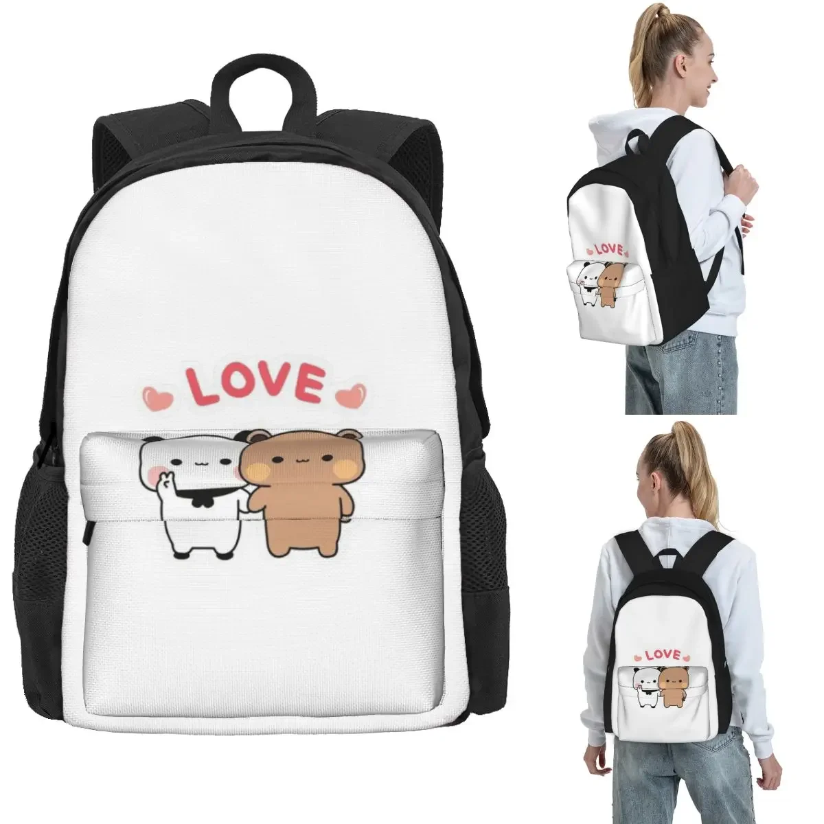 Peach And Goma Bubu Dudu Balloon Backpack Hot Sale Daypack Large Capacity Children BookBag School Bag Shoulder Bags for MenWomen