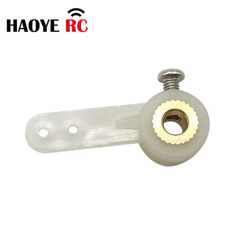 Haoye 5 Pcs Steering Arms 1/2 Single Arm/Full Arm With Screw For RC Airplanes Parts Electric Foam Model Replacement Accessories