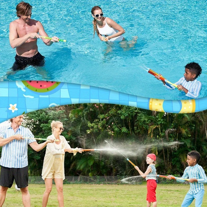 JOYFY 18 قطعة 16.5 ''مجموعة مسدس المياه سوبر سوكر الناسف بخ البنادق للصيف حمام سباحة الفناء الخلفي لعبة القتال اللعب لعبة حمام السباحة