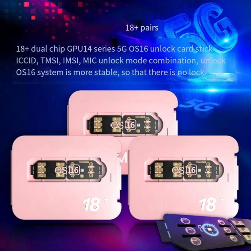 R-SIM18 + Cartão Rsim de Chip Duplo Adequado para Iphone 14 Série 5G Versão IOS16 R SIM 18