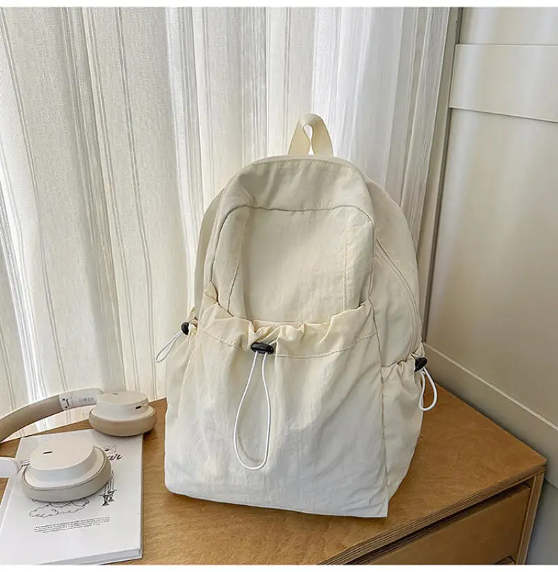Ladies' Backpack for Spring and Summer, Full of Vitality, Girls' Candy Colored Drawstring Backpack, Versatile and Lightweight Tr
