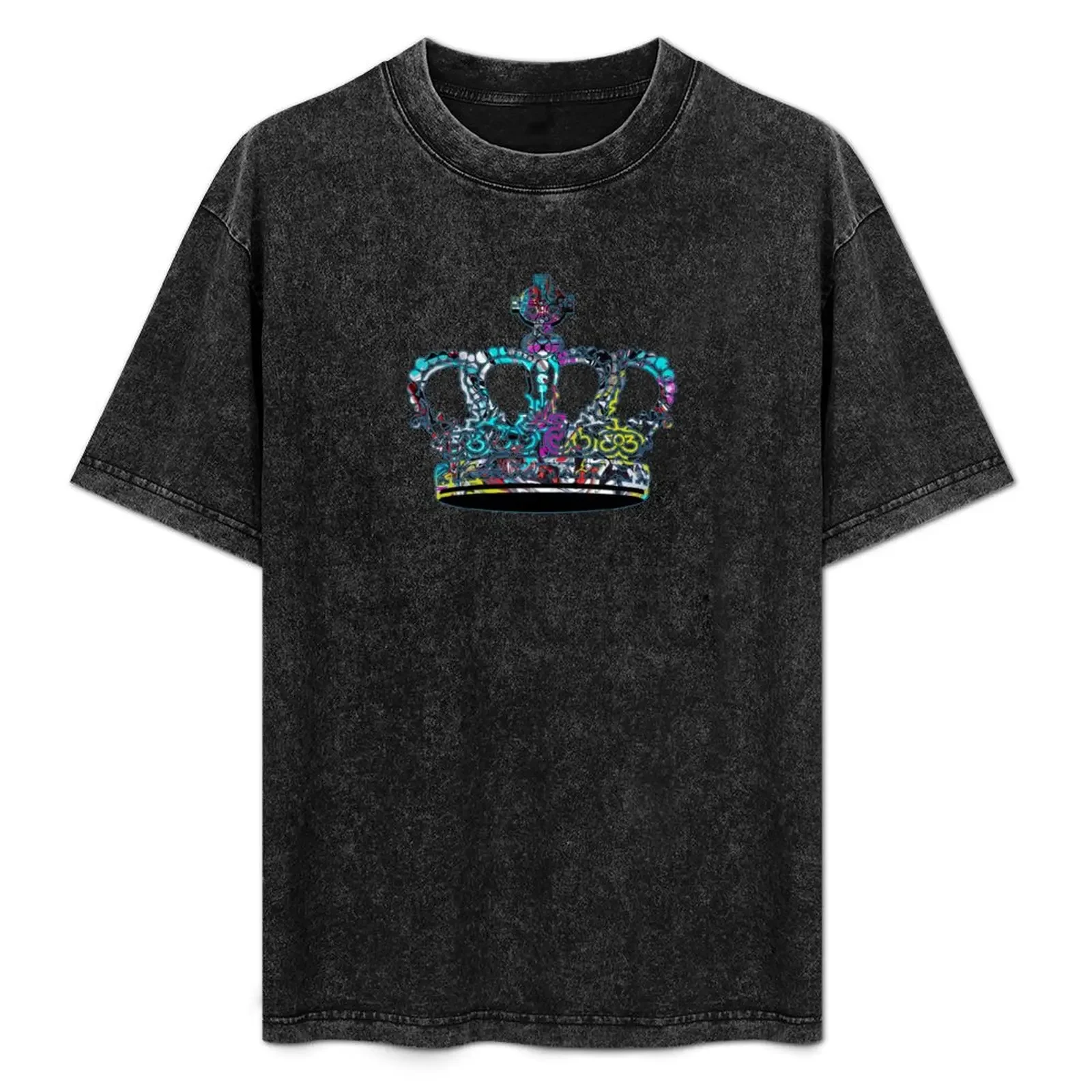 

Graffiti crown T-Shirt anime shirt Man t-shirt tees cotton graphic tees t shirts for men
