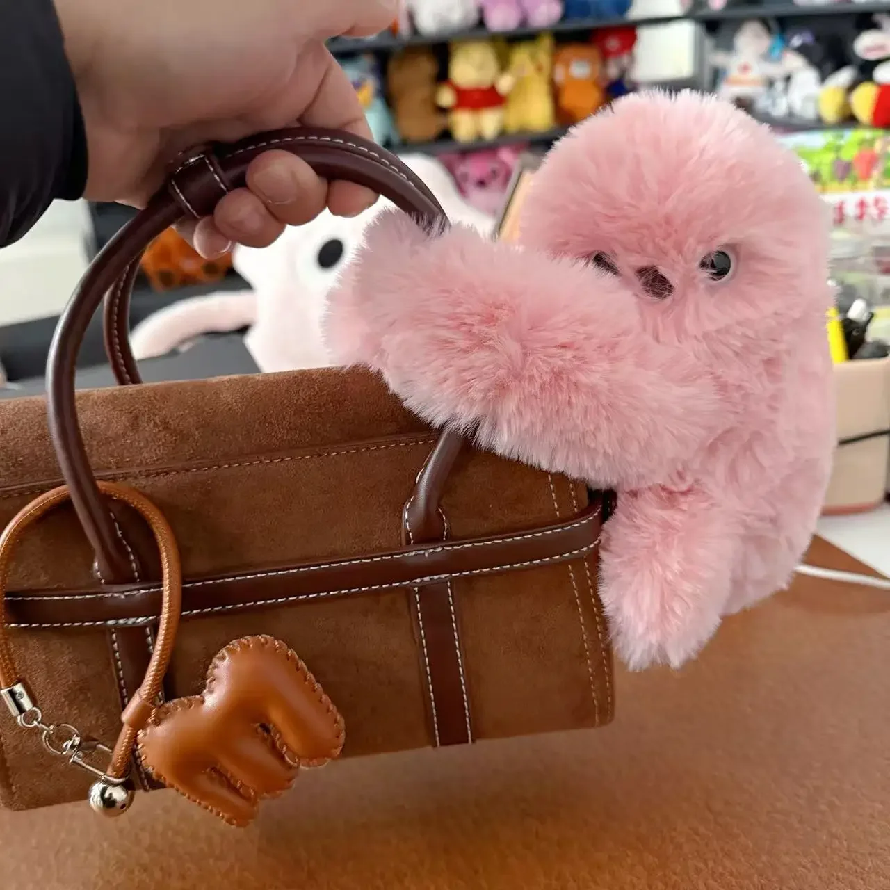 

Kawaii Shy Owl Plush Toy Electric Singing Talking Head Turning Interactive Doll Soft Stuffed Animal Birthday Gift for Kids