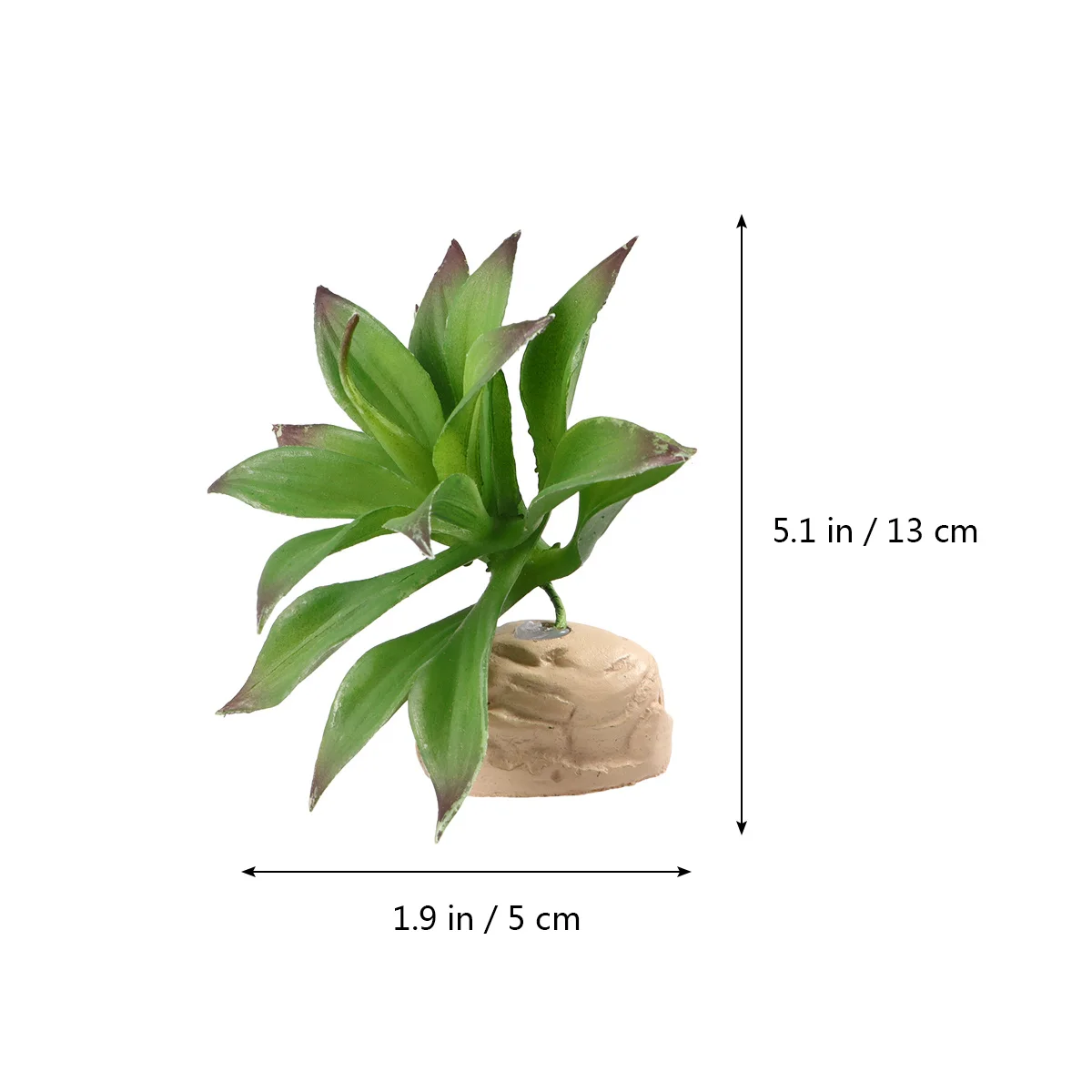 

Artificial Plant Terrarium Decor Reptile Artificial Plant Tank Greenery Foliage Lifelike Indoor Garden Ornament