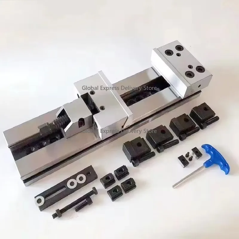 100mm Quick Action Precision Modular Milling Machine Vise – CNC-Compatible Industrial Workholding Tool