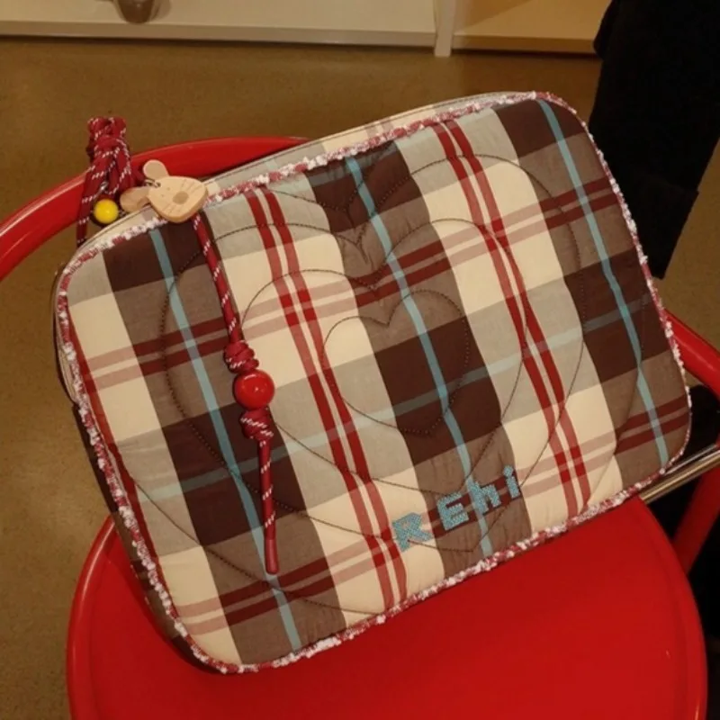 حقيبة كمبيوتر محمول مقاس 16 بوصة لجهاز MacBook Pro، حافظة كمبيوتر بتصميم قلب ممتع لهاتف Xiaomi Huawei Notebook Case حقيبة محمولة