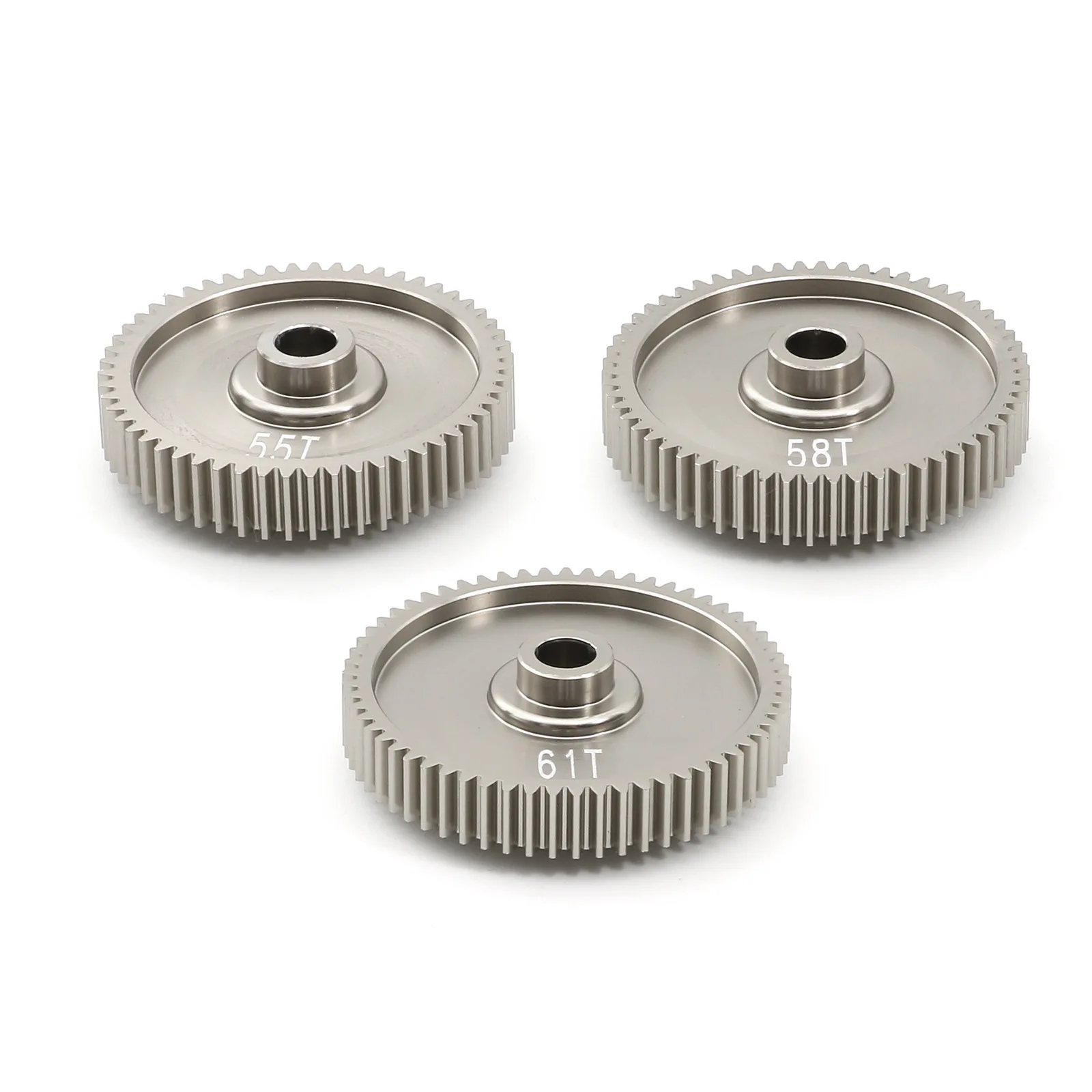 Aluminum Alloy 61T-58T-55T Spur Gear for Tamiya 1/10 TT-01 Type-E/ TT-01D/ TT01D Type-E/TT01E