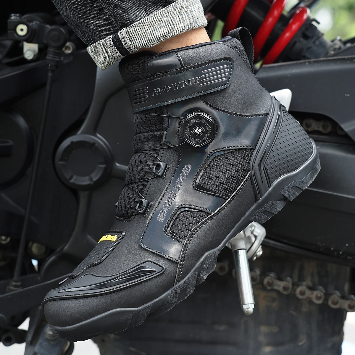 

Men's Motorcycle Riding Boots Impact-Resistant Motorcycle Boots Off-Road Motorcycle Racing Boots Hiking Sports Boots