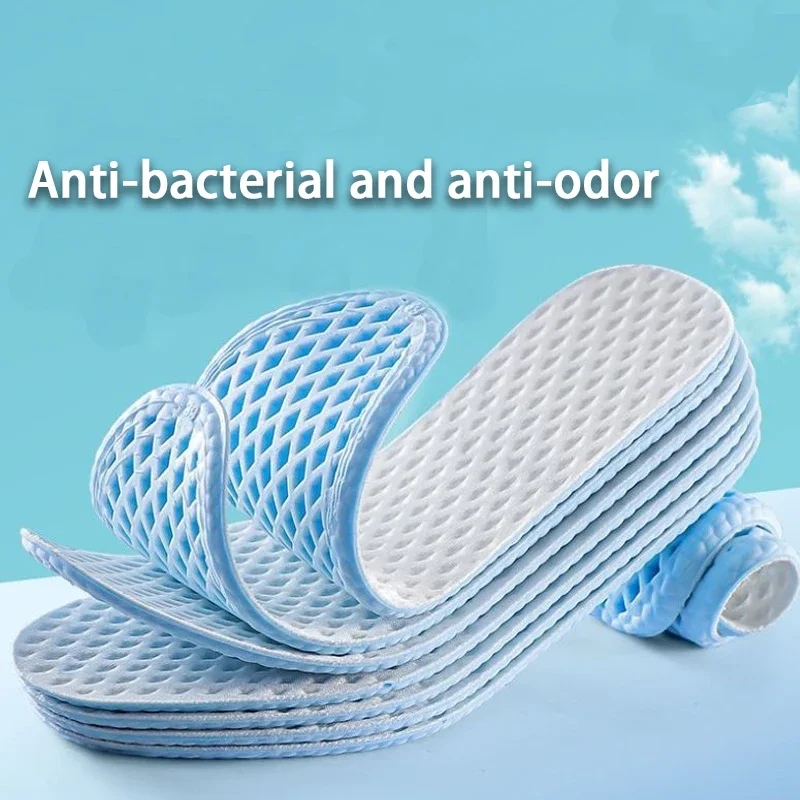 4Pcs/6Pcs Feet Running Sports Insoles Mesh Breathable Insoles for Shoes Men Summer Cool Insole Memory Foam Shoes Pads image 6