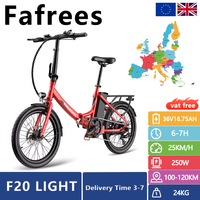 Fafrees F20 Light Folding Electric Bicycle 250W Motor 36V 16.75Ah Lithium Battery 20 Inch Fat Tire Outdoor Ebike for Adult