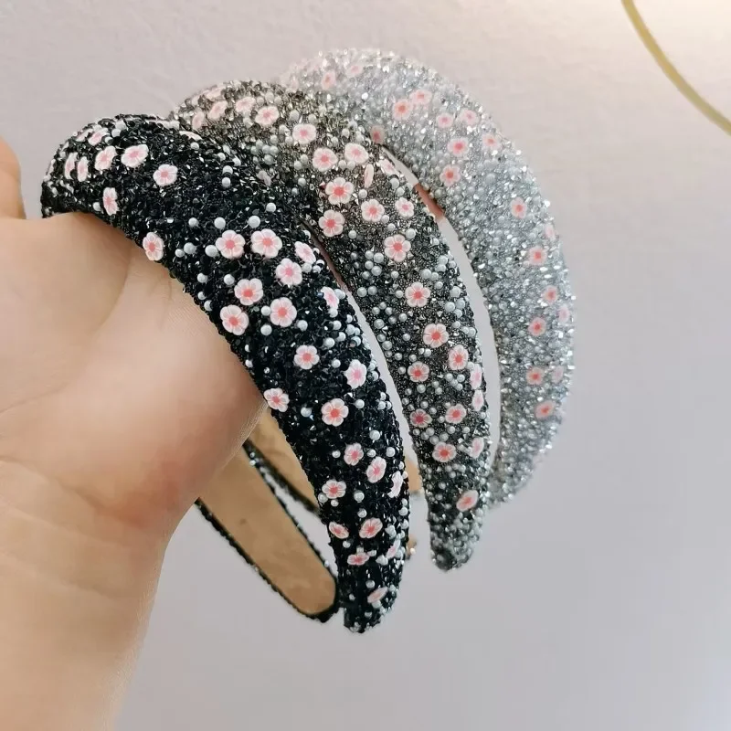 

Elegant Colorful Headband Baroque Hair Hoop Wide Edge Hairband Non-slip Hair Bands Daily Hair Accessories