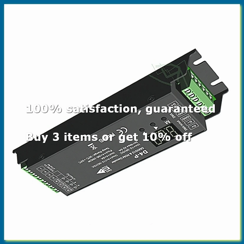 D4-P 4 Channel PWM Constant Voltage &RDM LED Decoder Controller Digital Display XLR3 RJ45 Port DC12-36V Input 8Ax4CH-DT30