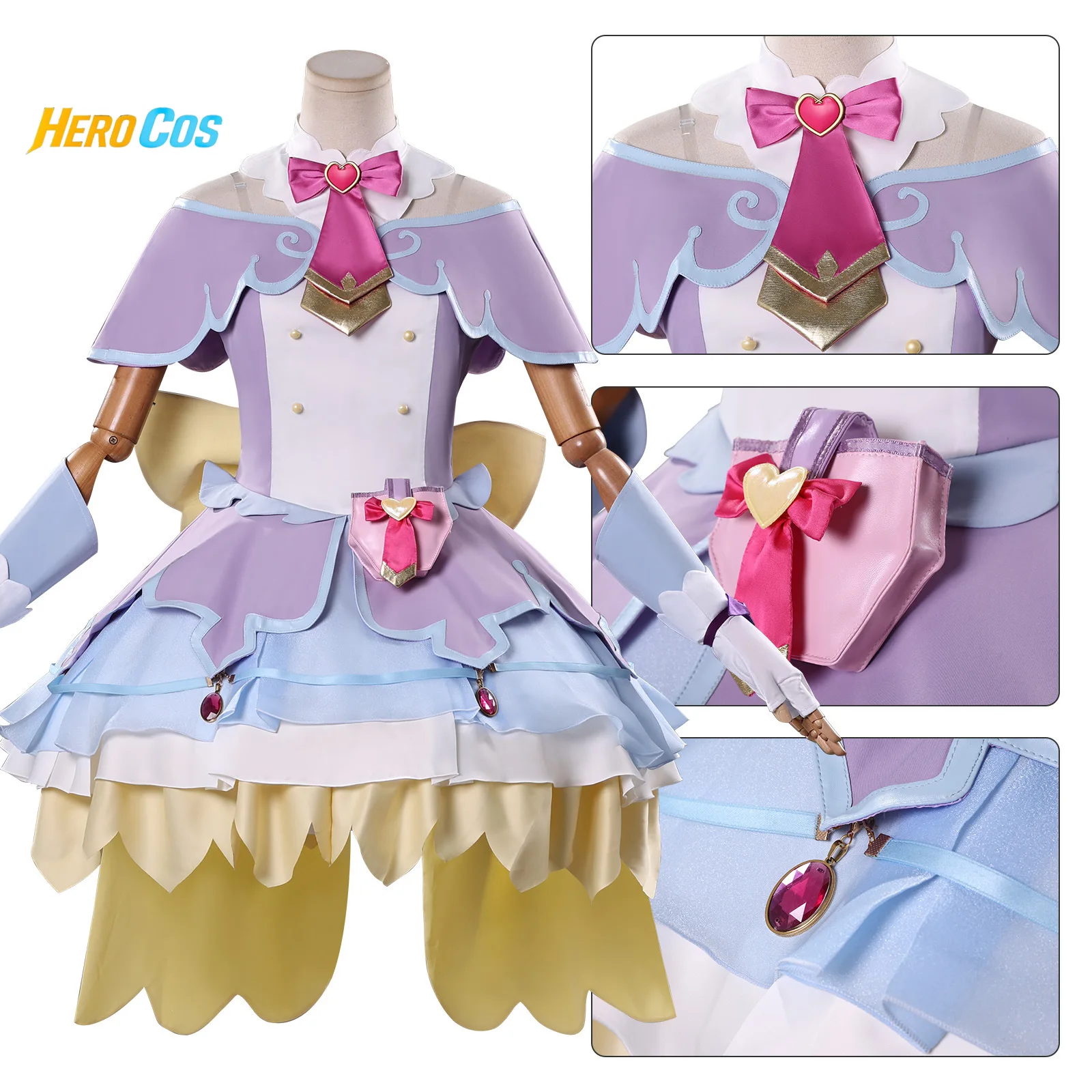 

Star Detective Precure! Akechi Anna Cosplay Costume Women Lolita Dress Party Suit Halloween Carnival Uniforms Anime Clothing