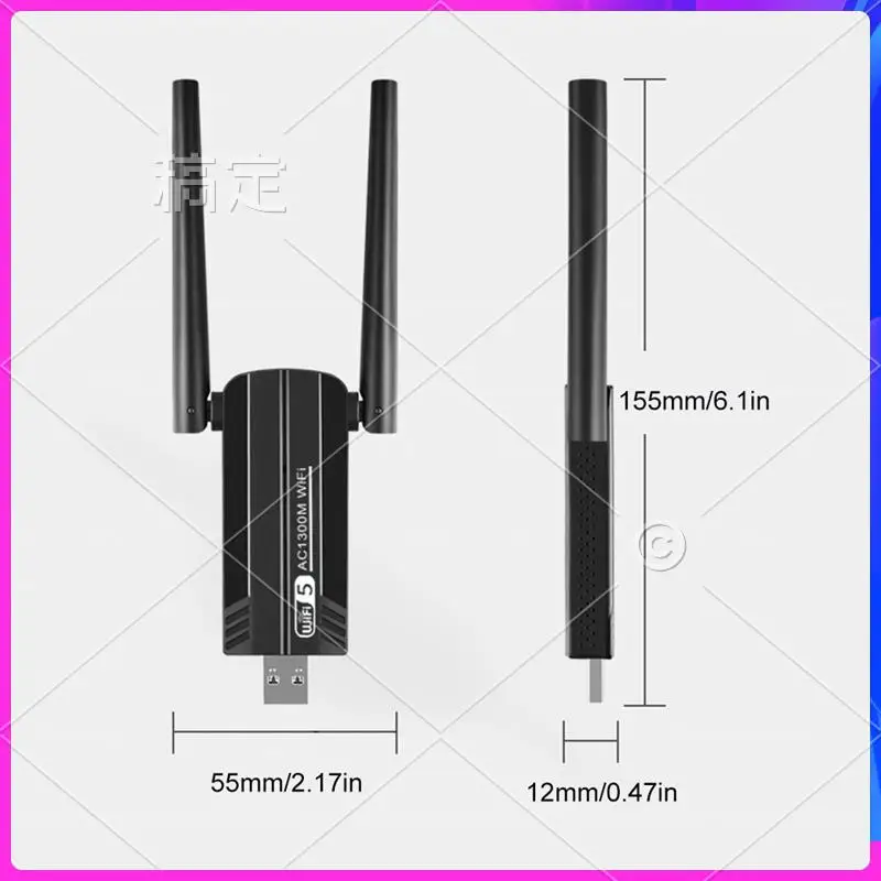 AP-USB 3.0 Wifi Adapter Drive Free Network Adapter Wifi Dongle Supports For PC Personal Computer