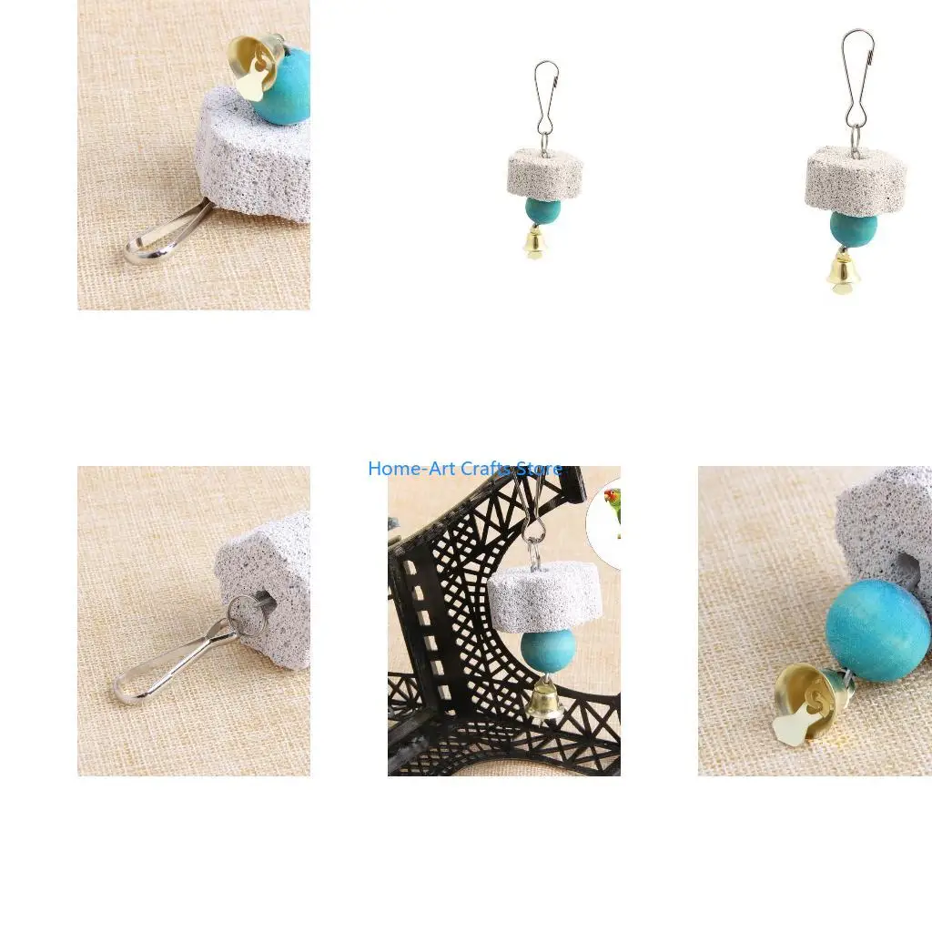 Y3NA Parrot Chewing Toy Bird Beak Grinding Stone with Calcium Supplement
