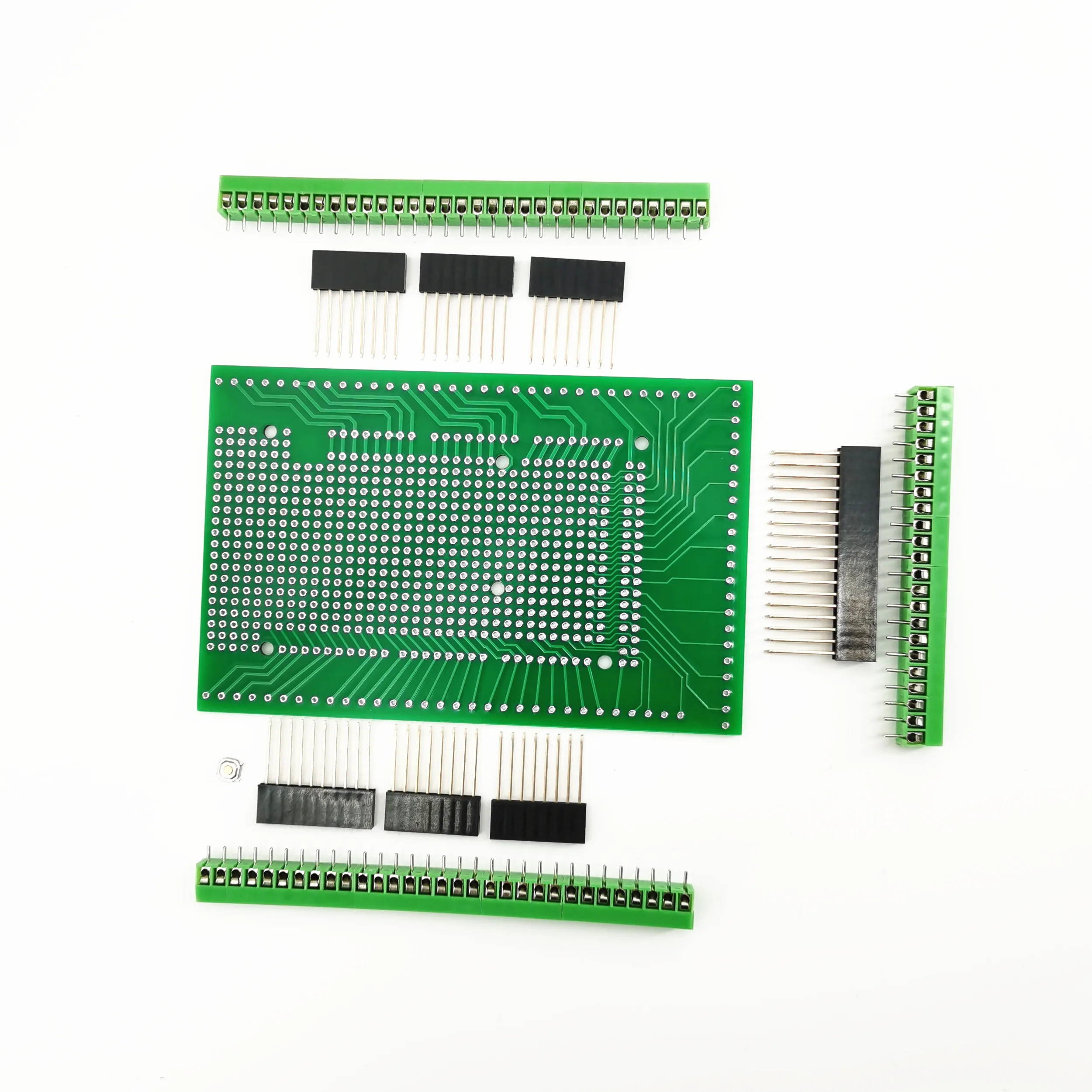 Compatible With MEGA2560 Double-side PCB Prototype Screw Terminal Block Shield Board Kit For Mega 2560 R3