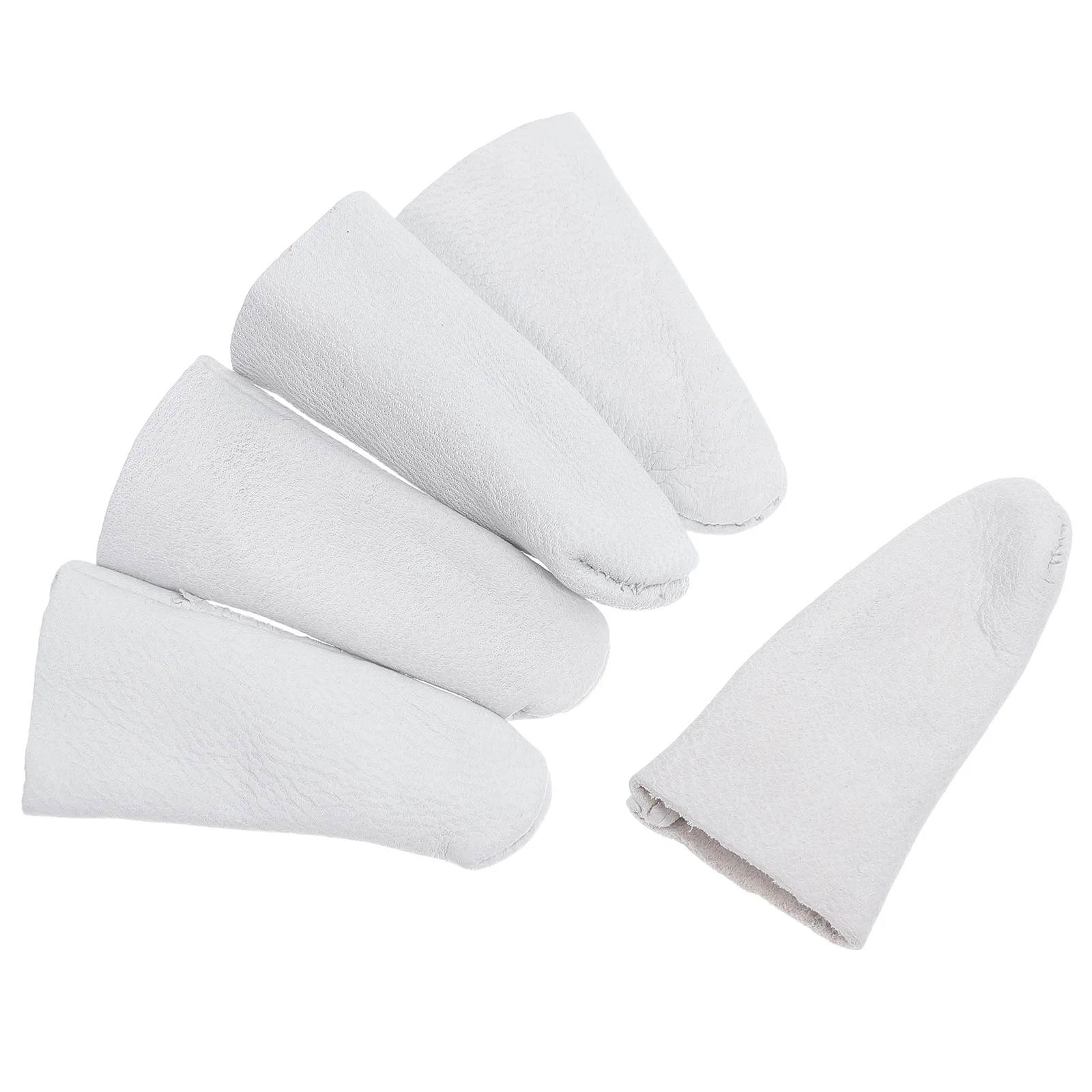 

Finger Covers Heat Insulation White Sleeve Protective Guard for Hot Food H Jewelry Making Prevent Injury Finger
