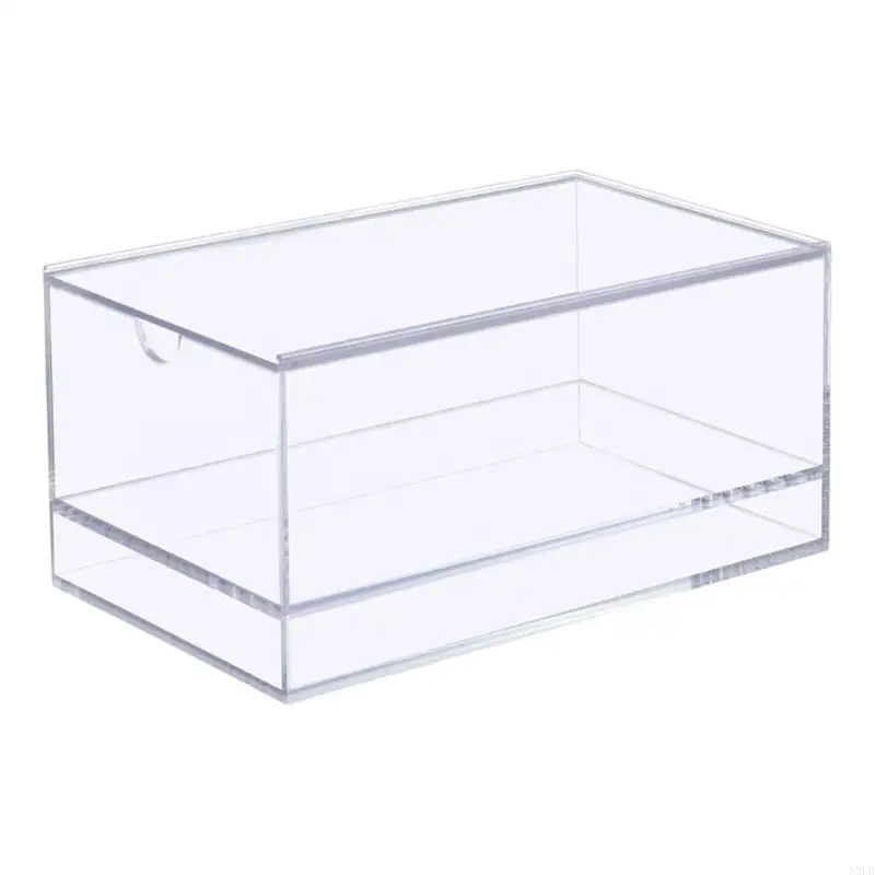 Klare Mahjong-Karten-Aufbewahrungsbox aus Acryl mit staubdichter Abdeckung für die Präsentation und Schutz für Mahjong-Fliesen. – Detail 9