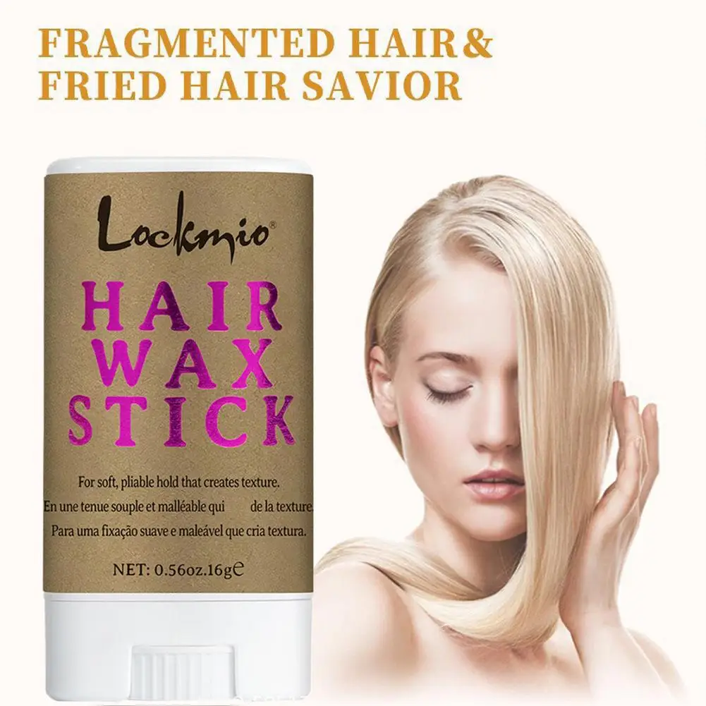 Hair Wax Stick Small Travel Size for Contorl Frizz and Flyaways Finishing Slick Wax for 4C Hair S6W9