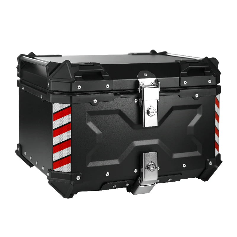 55L Waterproof and Shockproof Tail Box Trunk Aluminum Top Case Motorcycle
