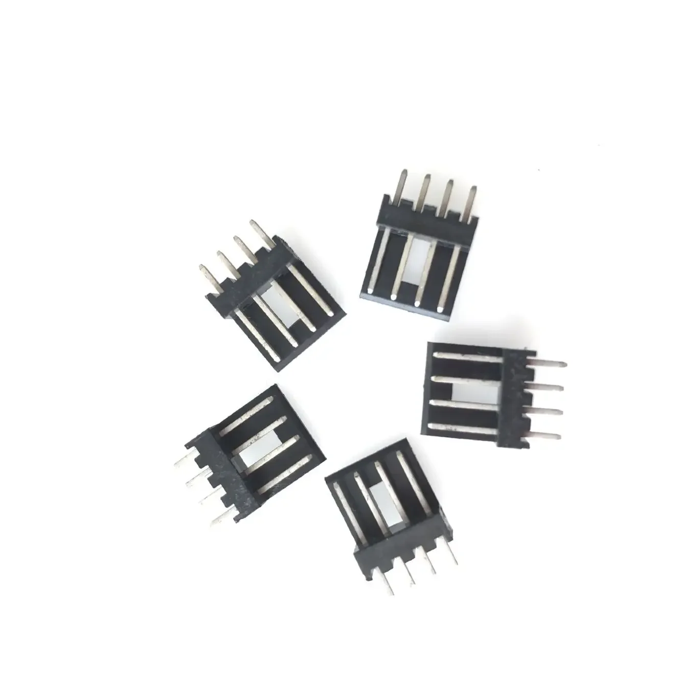 Cable de alimentación macho flexible FDD de 4 pines, Conector de enchufe, Terminal de 2,5mm, cabeza de unidad suave negra espacial, Base de