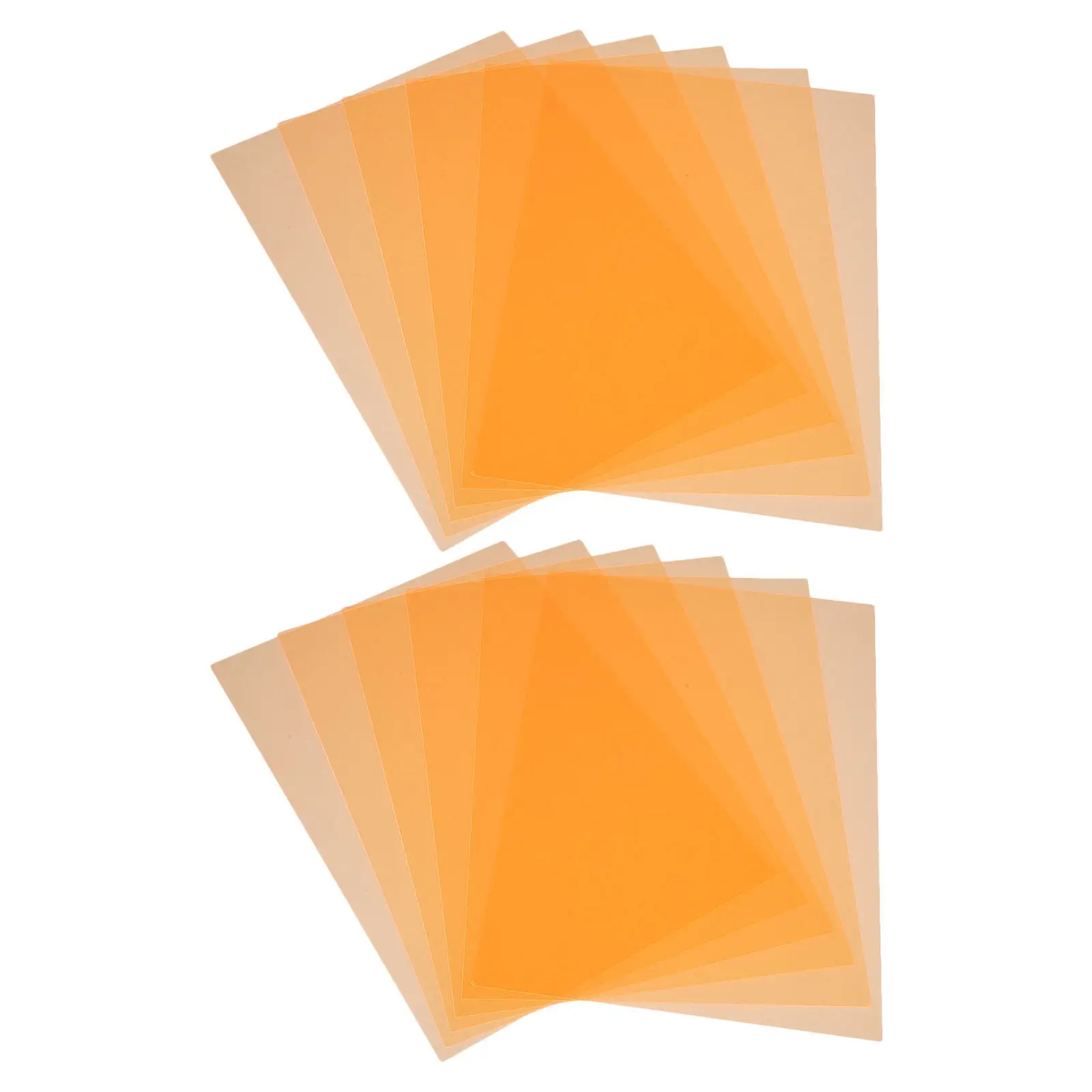 

12Pcs Photography Gel Light Filters Transparent PVC Sheets Colored Lighting Diffuser for Studio LED Light Color Correction