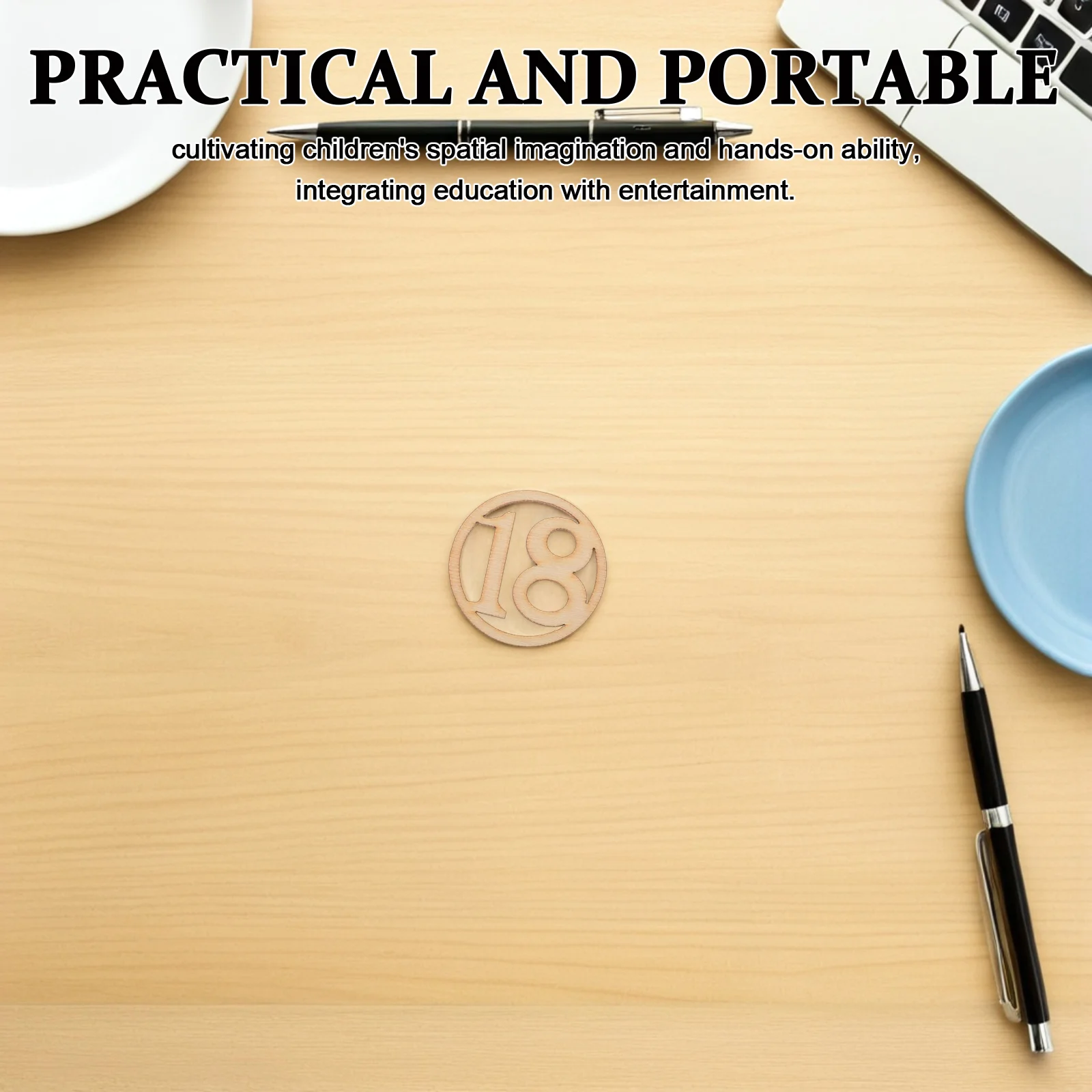 

31pcs Unfinished Wooden Number Pieces Paintable Diy Wood Shapes For Math Learning Christmas Wedding Holiday Home Decor Wood