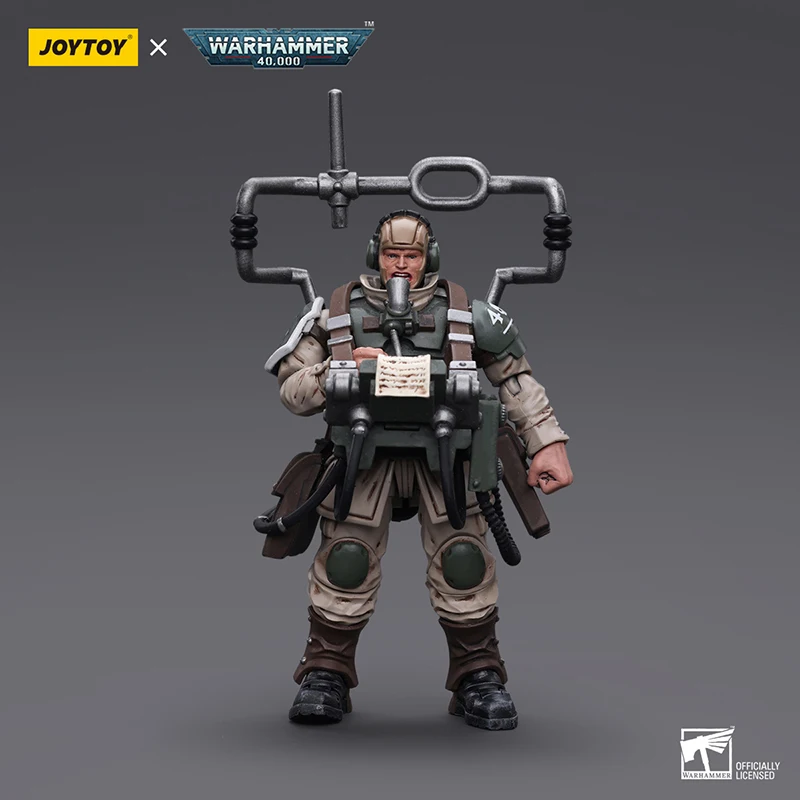 [IN MAGAZZINO] JOYTOY Warhammer 40k 1/18 Action Figures Astra Militarum Cadian Command Squad Collezioni Figure Modello Giocattolo Regalo di Natale