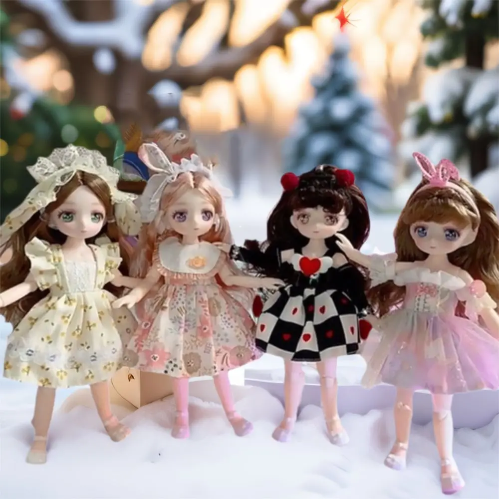 

with Clothes BJD Doll with Clothes 3D Eyes Simulated Eye Simulated Eye Hinge Doll Cartoon 1/6 BJD Removable Joints Doll