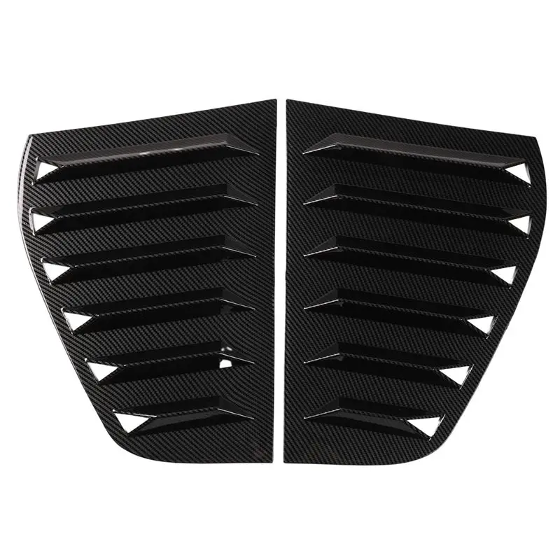

M46K-Rear Side Glass Louver Rear Triangle Window Shark Cheek Decoration Sticker Parts For VW VW Golf GOLF/R GTI MK6 2010-2014