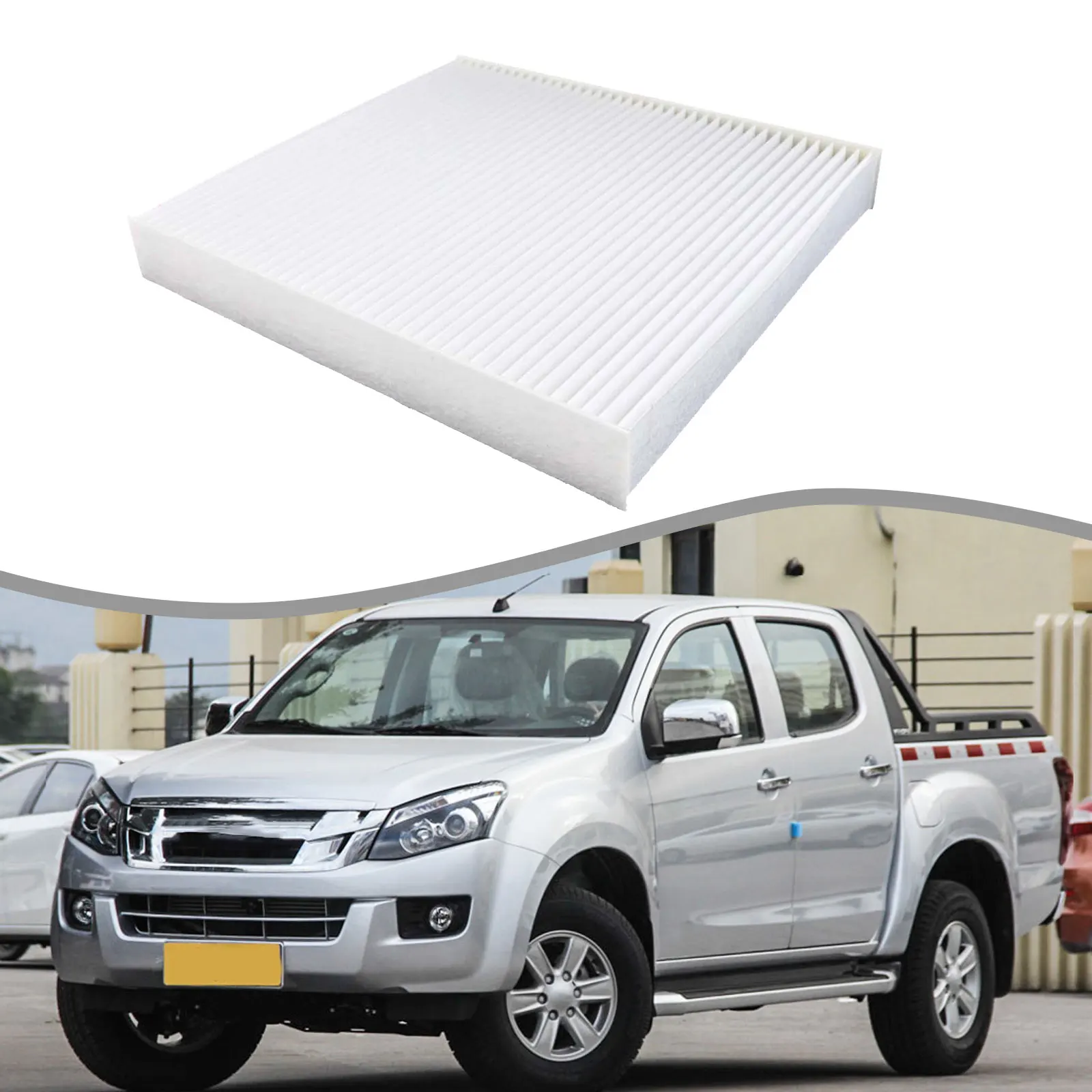 Cabin Filter Car Air Filter White Cabin Air Filter Practical Air Filter Quick Installation Wear-resistant Design